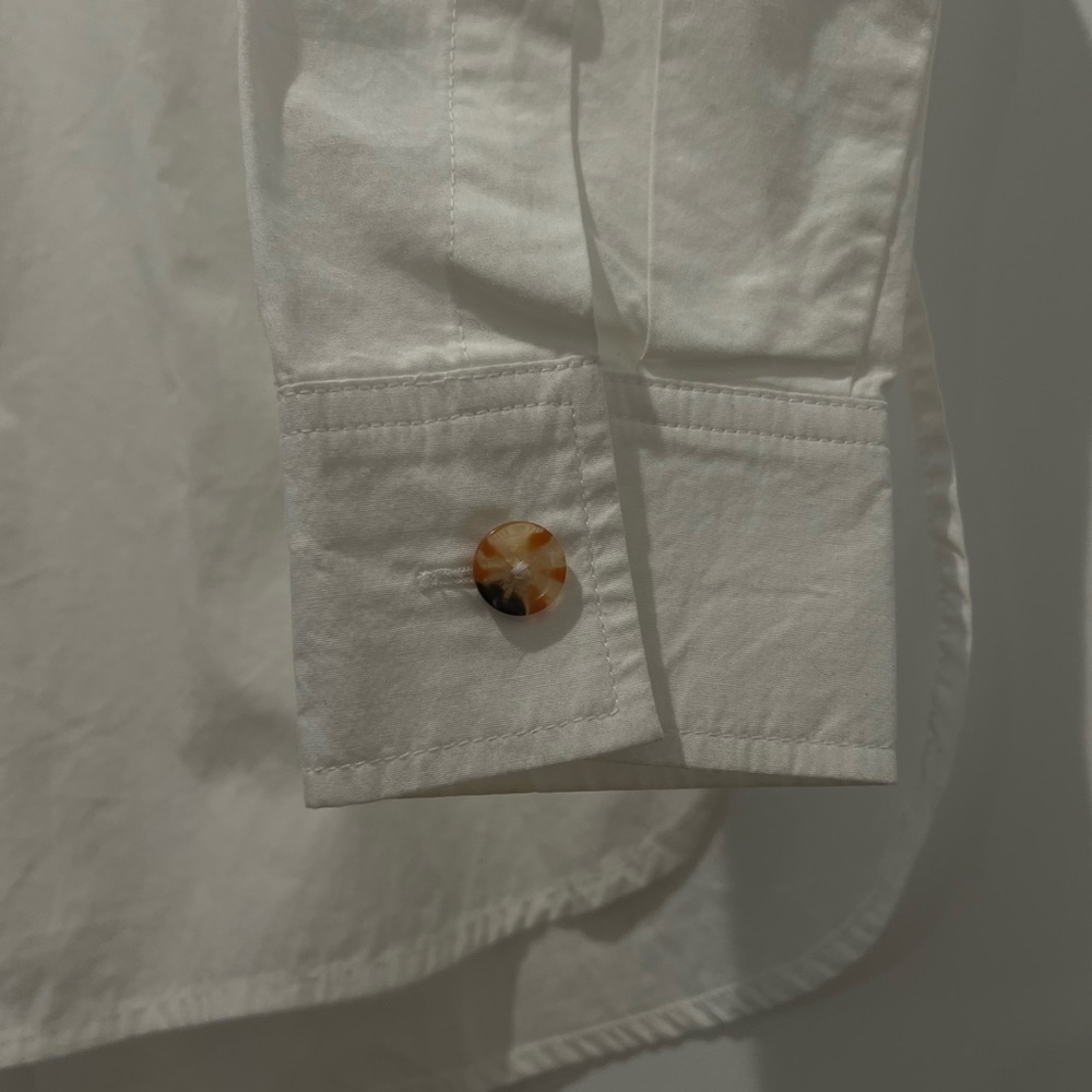 Back Beat Co. White Button Down Shirt - 100% Organic Cotton - Picture 5 of 6